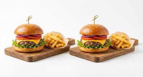 2 Hamburguesa Clasicas + papas a la francesas